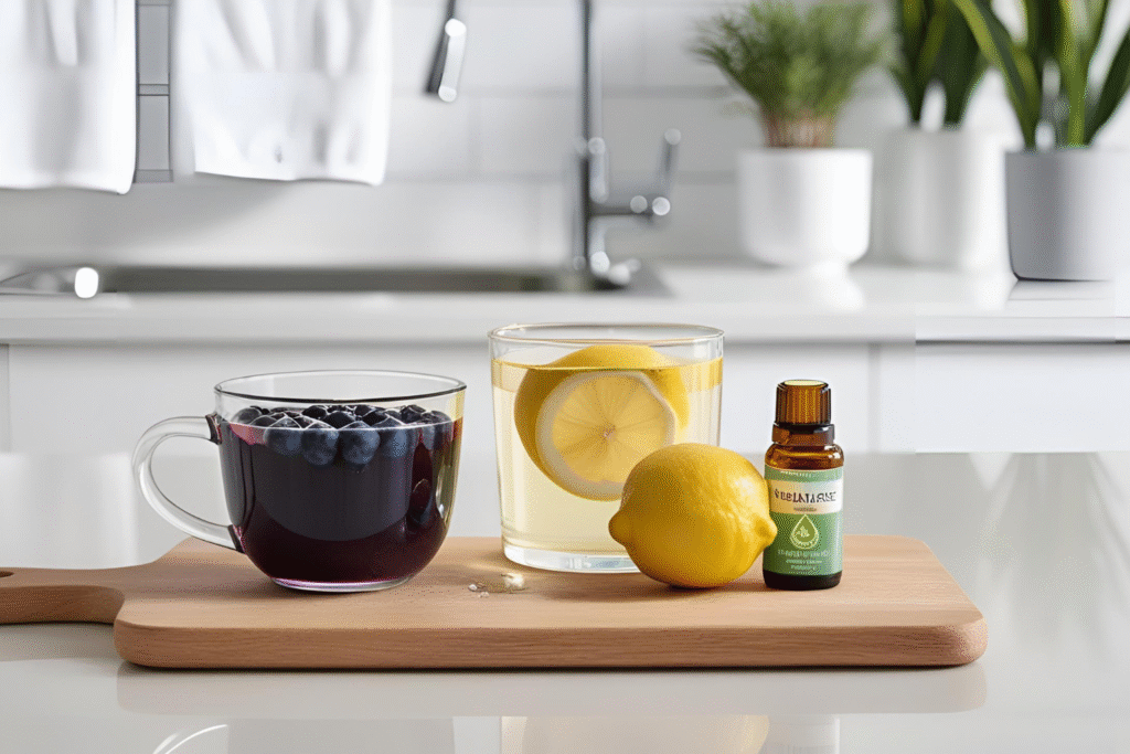 cistitis remedios: "Infusión de arándanos rojos para prevenir cistitis"