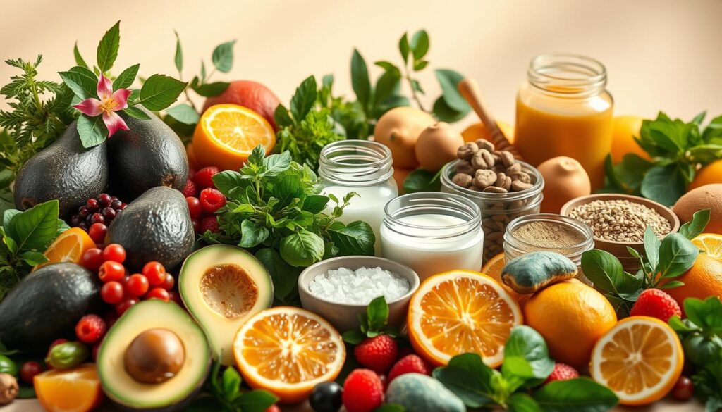 alimentos veganos para la belleza natural
